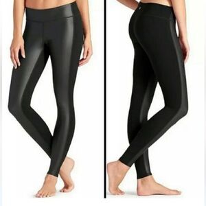 Athleta Sz Sm pleather front legging